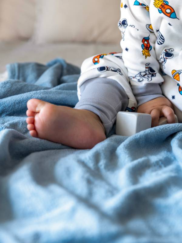 Vreća za spavanje sa nogavicama - dva sloja pamuka - skidajući rukavi - dodatak za stopala - Astronauti - 1.0 TOG