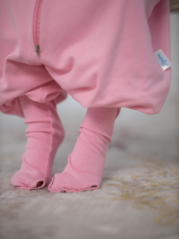 Liberina punjena vreća za spavanje sa nogavicama - dugi rukavi koji se skidaju - dodatak za stopala - Roze