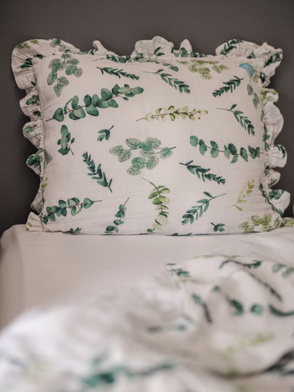 Liberina posteljina od pamučnog muslina - pokrivač i jastučnica - Priroda
