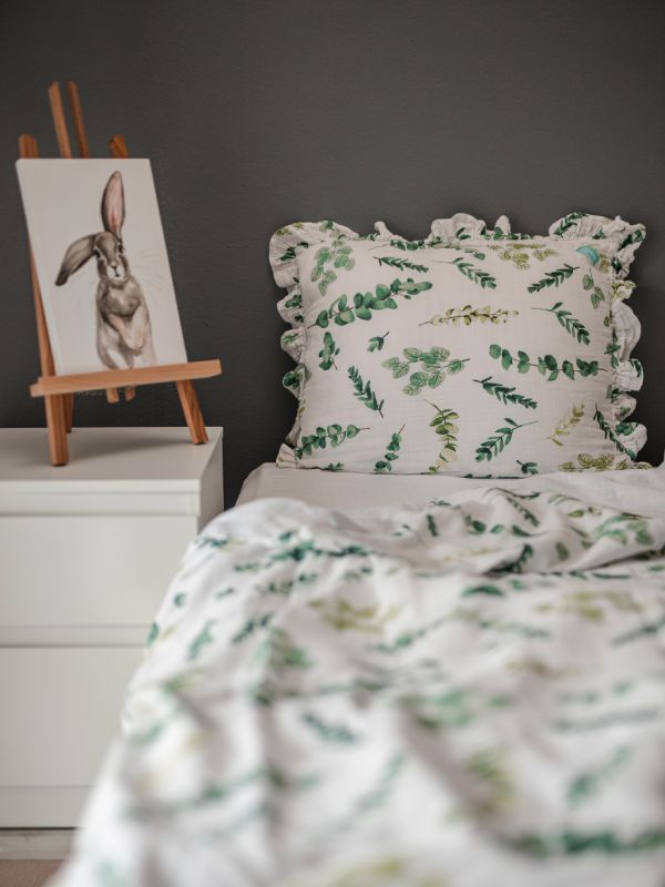 Liberina posteljina od pamučnog muslina - pokrivač, jastučnica, čaršaf - Priroda