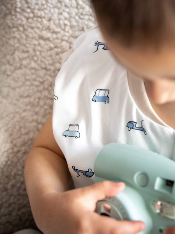 Vreća za spavanje sa nogavicama - dva sloja pamuka - bez rukava - dodatak za stopala - Mali putnik 1.0 TOG