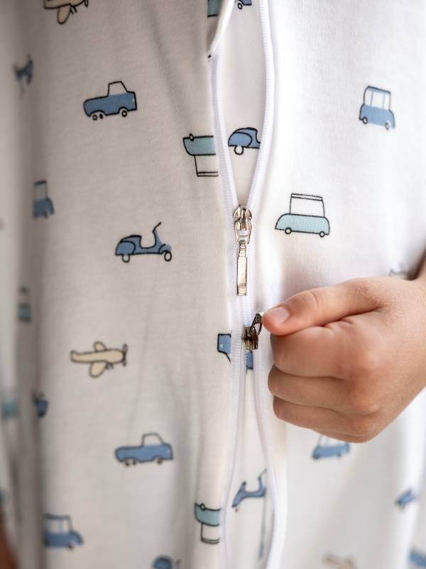 Vreća za spavanje sa nogavicama - dva sloja pamuka - bez rukava - dodatak za stopala - Mali putnik 1.0 TOG