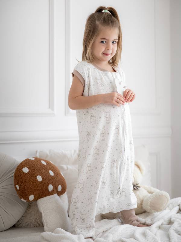 Vreća za spavanje sa nogavicama - dva sloja pamuka - bez rukava - dodatak za stopala - Zeke 1.0 TOG