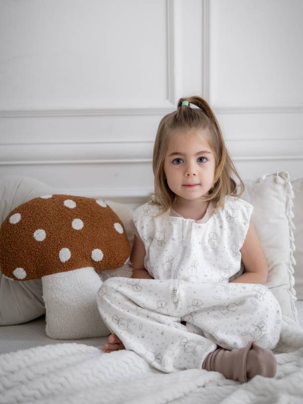 Vreća za spavanje sa nogavicama - dva sloja pamuka - bez rukava - dodatak za stopala - Zeke 1.0 TOG