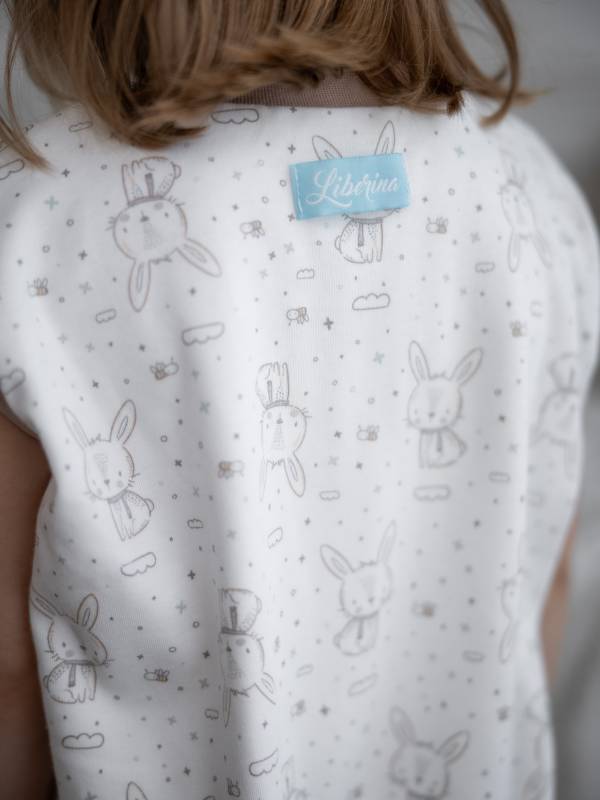 Vreća za spavanje sa nogavicama - dva sloja pamuka - bez rukava - dodatak za stopala - Zeke 1.0 TOG