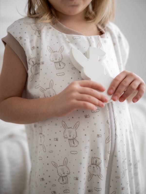 Vreća za spavanje sa nogavicama - dva sloja pamuka - bez rukava - dodatak za stopala - Zeke 1.0 TOG