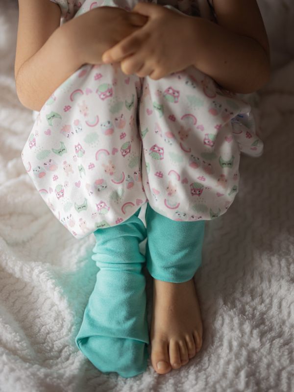 Liberina vreća za spavanje sa nogavicama - dva sloja pamuka - dugi rukavi koji se skidaju- dodatak za stopala - Šarene sove