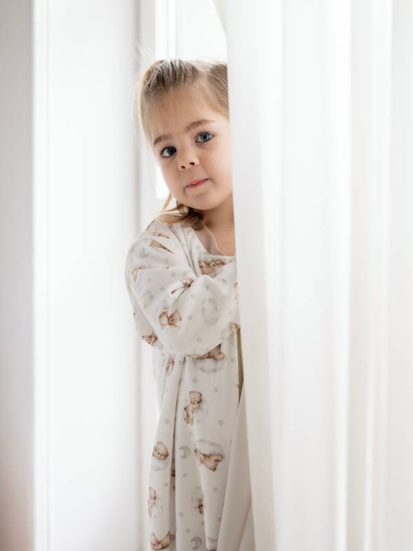 Vreća za spavanje sa nogavicama - dva sloja pamuka - skidajući rukavi - dodatak za stopala - Sanjivi meda - 1.0 TOG