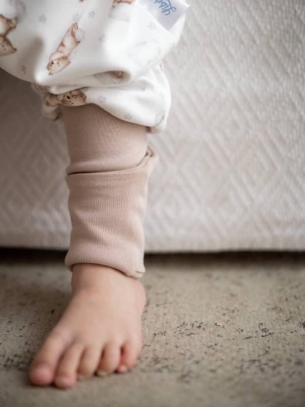 Vreća za spavanje sa nogavicama - dva sloja pamuka - skidajući rukavi - dodatak za stopala - Sanjivi meda - 1.0 TOG