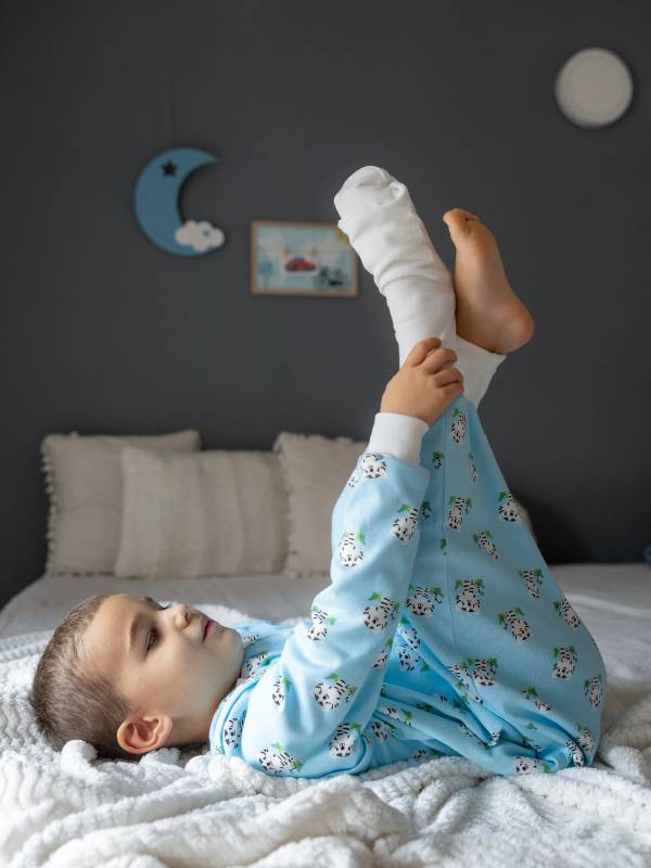 Vreća za spavanje sa nogavicama - dva sloja pamuka - skidajući rukavi - dodatak za stopala - Tigrići - 1.0 TOG