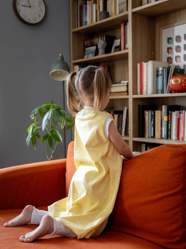 Vreća za spavanje sa nogavicama - jedan sloj pamuka - bez rukava - dodatak za stopala - Bele rade - 0.5 TOG