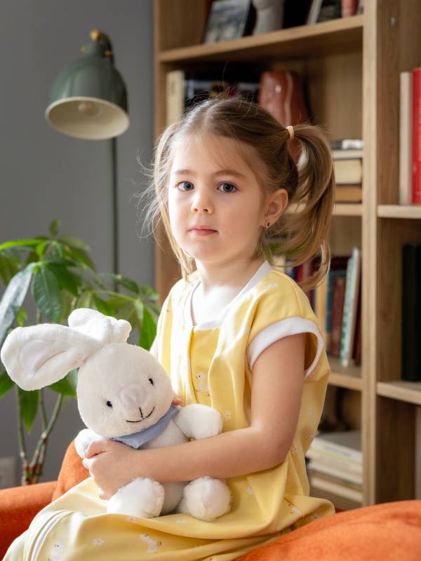 Vreća za spavanje sa nogavicama - jedan sloj pamuka - bez rukava - dodatak za stopala - Bele rade - 0.5 TOG