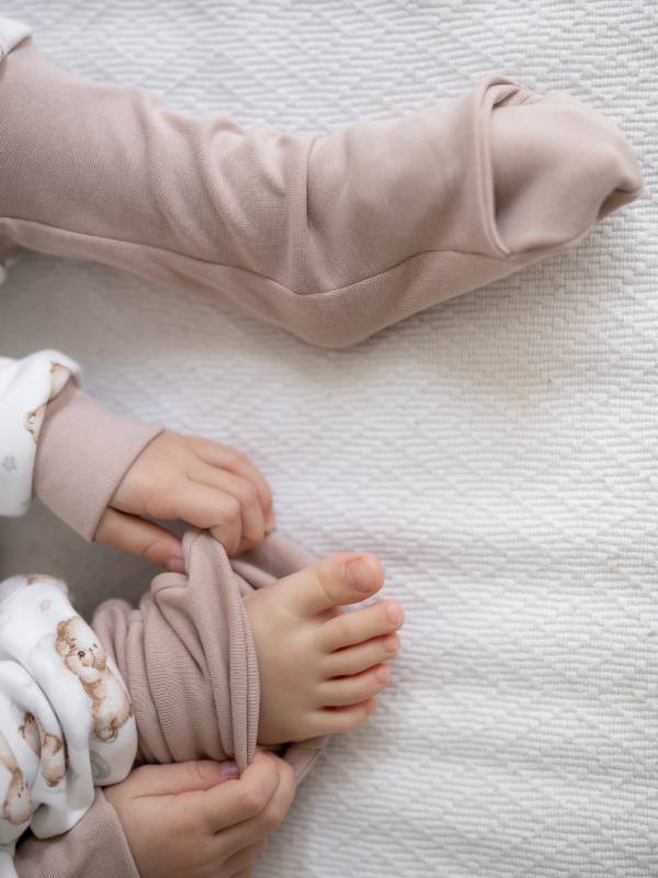 Vreća za spavanje sa nogavicama - jedan sloj pamuka - bez rukava - dodatak za stopala - Sanjivi meda - 0.5 TOG