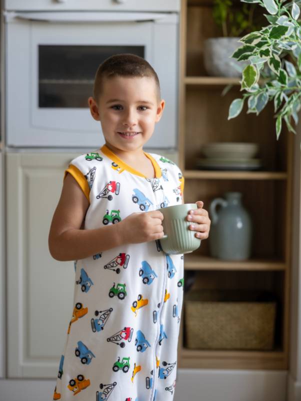 Liberina vreća za spavanje sa nogavicama - jedan sloj pamuka - bez rukava - dodatak za stopala - Teške mašine - 0.5 TOG