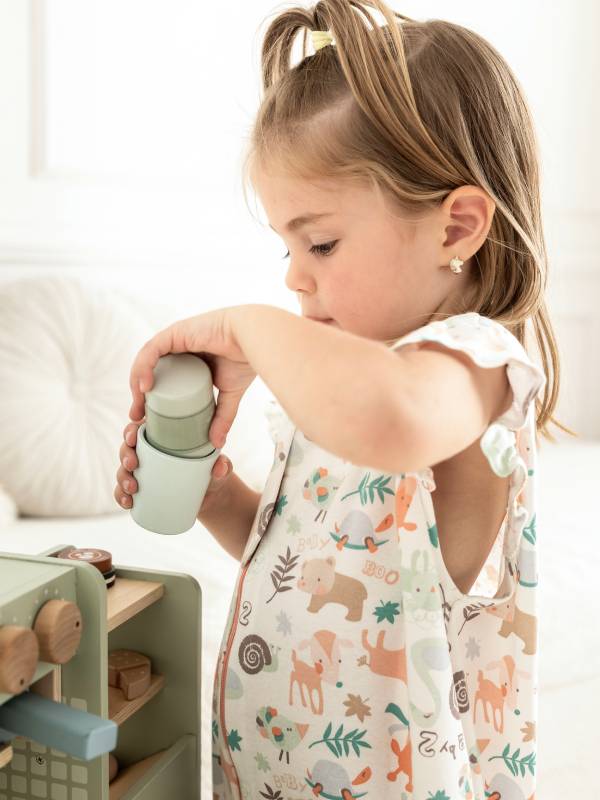 Vreća za spavanje sa nogavicama - jedan sloj pamuka - bez rukava - dodatak za stopala - Životinjice karneri - 0.5 TOG