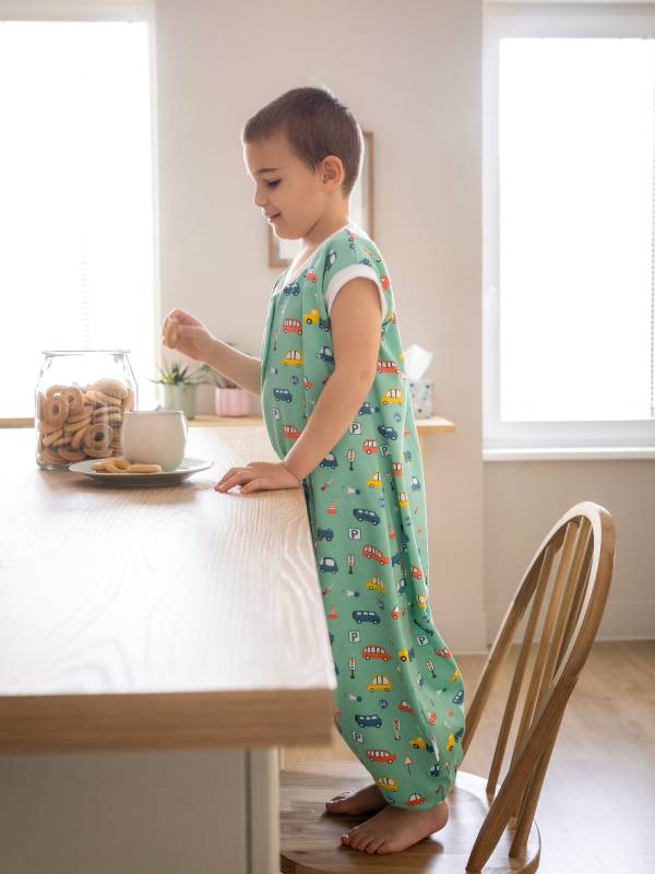 Vreća za spavanje sa klasicnim nogavicama - jedan sloj pamuka - bez rukava - Vesela vožnja - 0.5 TOG