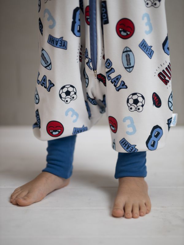 Liberina vreća za spavanje sa nogavicama -punjena - dugi rukavi koji se skidaju - dodatak za stopala - Fudbal