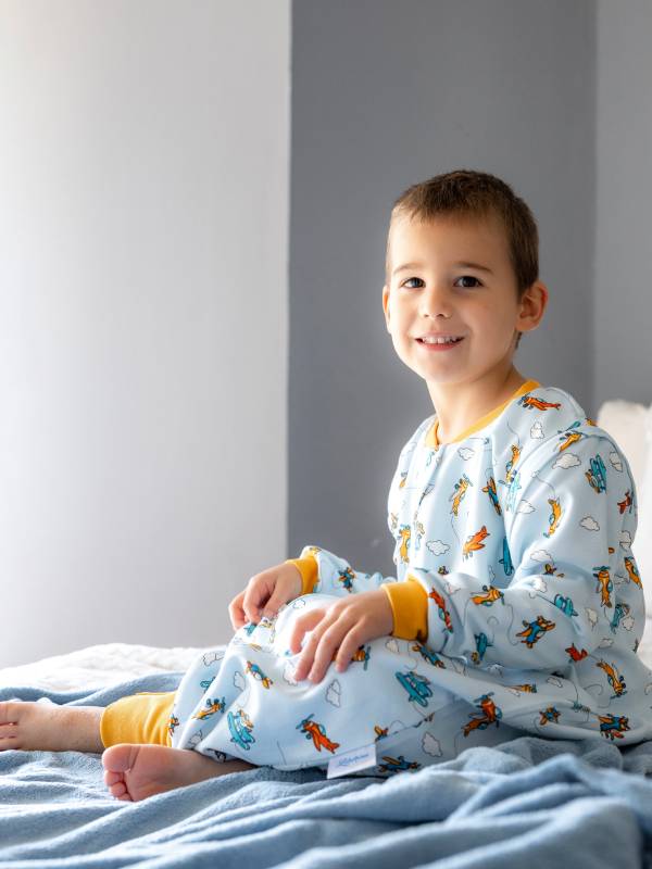 Vreća za spavanje sa nogavicama - punjena - skidajući rukavi - dodatak za stopala - Avioni - 2.5 TOG