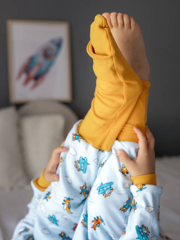 Vreća za spavanje sa nogavicama - punjena - skidajući rukavi - dodatak za stopala - Avioni - 2.5 TOG