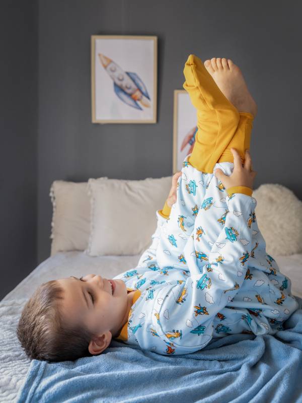 Vreća za spavanje sa nogavicama - punjena - skidajući rukavi - dodatak za stopala - Avioni - 2.5 TOG