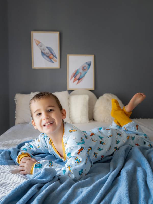 Vreća za spavanje sa nogavicama - punjena - skidajući rukavi - dodatak za stopala - Avioni - 2.5 TOG