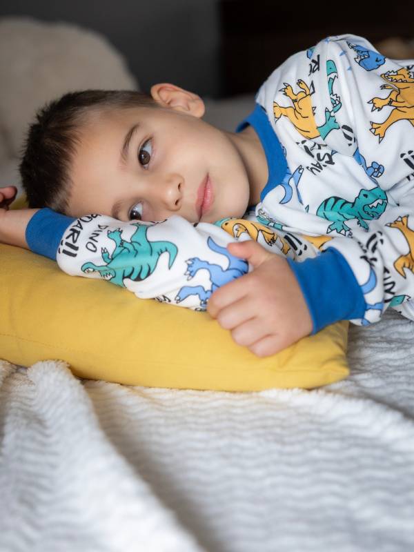 Vreća za spavanje sa nogavicama - punjena - skidajući rukavi - dodatak za stopala - Dino wild - 2.5 TOG