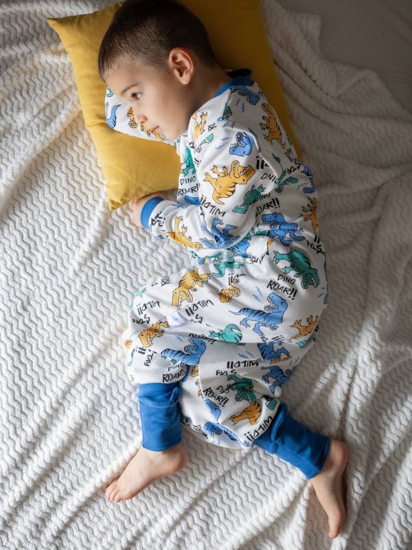 Vreća za spavanje sa nogavicama - punjena - skidajući rukavi - dodatak za stopala - Dino wild - 2.5 TOG