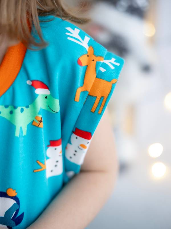 Vreća za spavanje sa nogavicama - punjena - skidajući rukavi - dodatak za stopala - Novogodišnja - 2.5 TOG