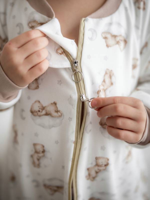 Vreća za spavanje sa nogavicama - punjena - skidajući rukavi - dodatak za stopala - Sanjivi meda - 2.5 TOG