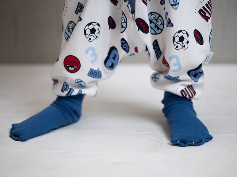 Liberina vreća za spavanje sa nogavicama -dva sloja pamuka - dugi rukavi koji se skidaju - dodatak za stopala - Fudbal