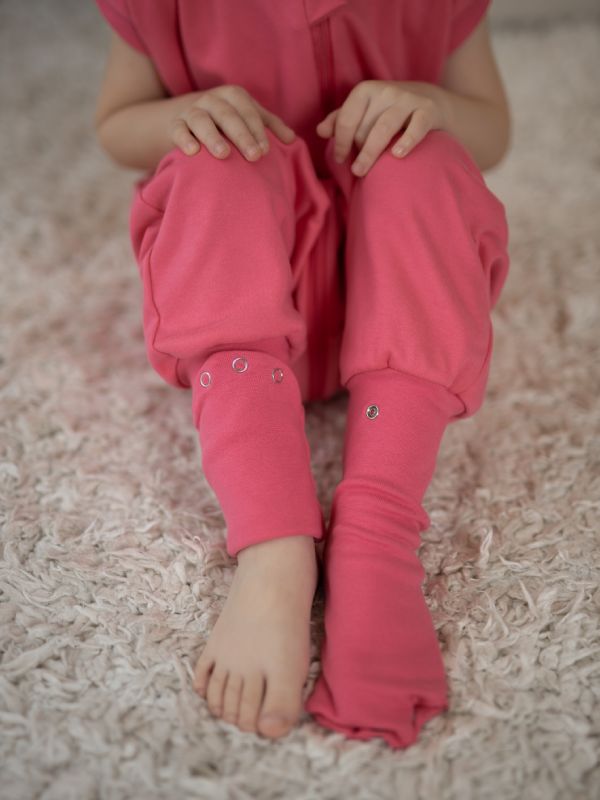 Liberina vreća za spavanje sa nogavicama - punjena - bez rukava - dodatak za stopala - Tamno roze 