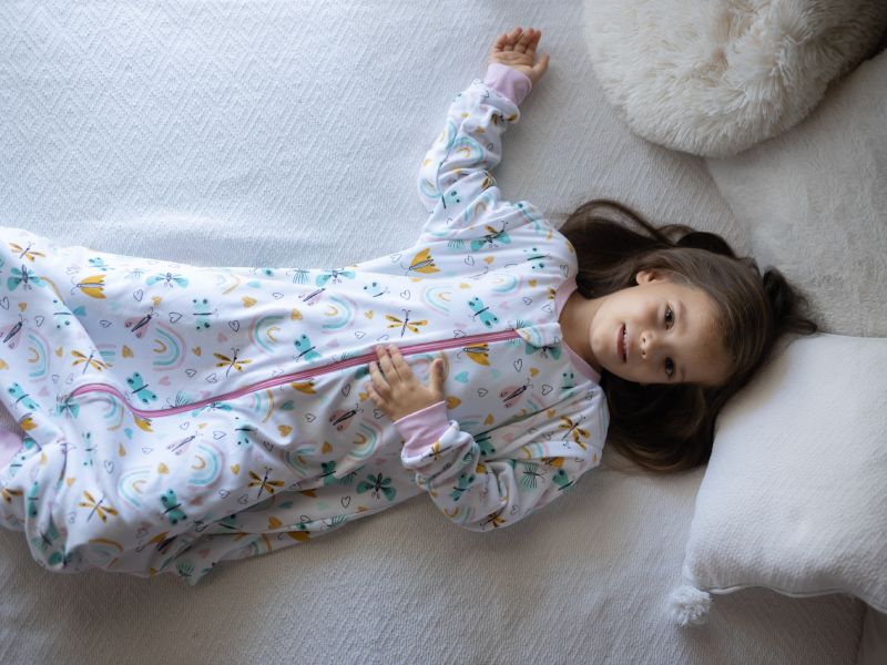 Liberina vreća za spavanje sa nogavicama - punjena- dugi rukavi koji se skidaju - dodatak za stopala - Leptirići