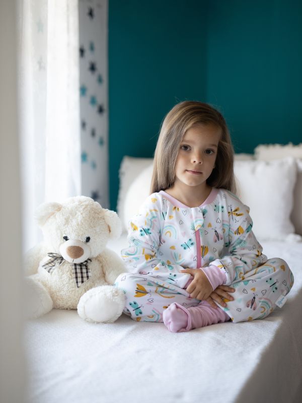 Liberina vreća za spavanje sa nogavicama - punjena- dugi rukavi koji se skidaju - dodatak za stopala - Leptirići