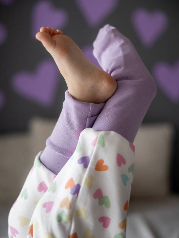 Vreća za spavanje sa nogavicama - punjena - skidajući rukavi - dodatak za stopala - Srca - 2.5 TOG